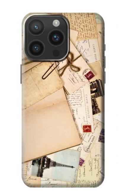 W3397 cartes postales souvenirs Etui Coque Housse et Flip Housse Cuir pour iPhone 15 Pro Max