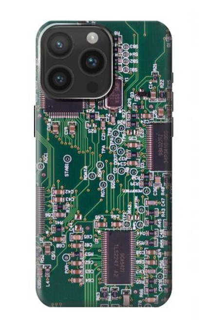 W3519 Electronique Circuit Board graphique Etui Coque Housse et Flip Housse Cuir pour iPhone 15 Pro Max