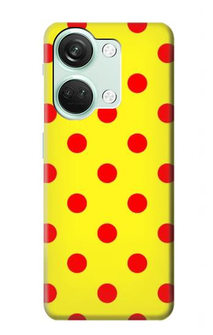 W3526 Rouge tache à pois Etui Coque Housse et Flip Housse Cuir pour OnePlus Nord 3