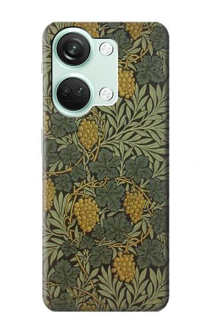 W3662 William Morris Vine Pattern Etui Coque Housse et Flip Housse Cuir pour OnePlus Nord 3