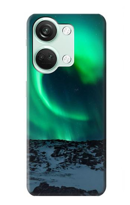 W3667 Aurora Northern Light Etui Coque Housse et Flip Housse Cuir pour OnePlus Nord 3