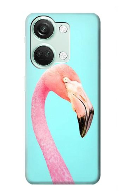 W3708 Flamant rose Etui Coque Housse et Flip Housse Cuir pour OnePlus Nord 3