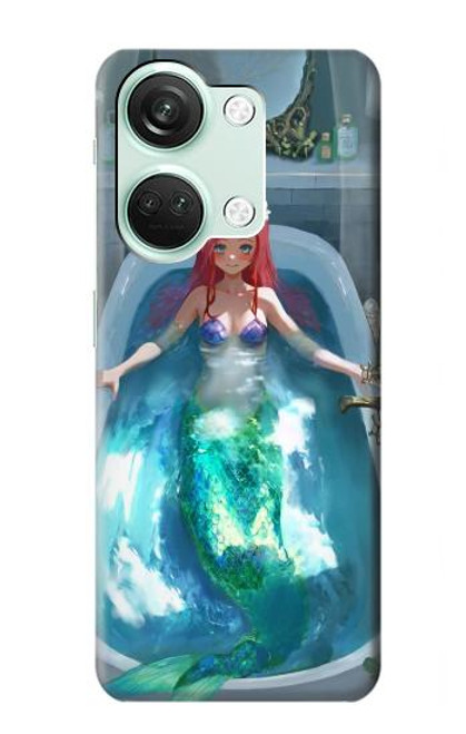 W3911 Jolie petite sirène Aqua Spa Etui Coque Housse et Flip Housse Cuir pour OnePlus Nord 3