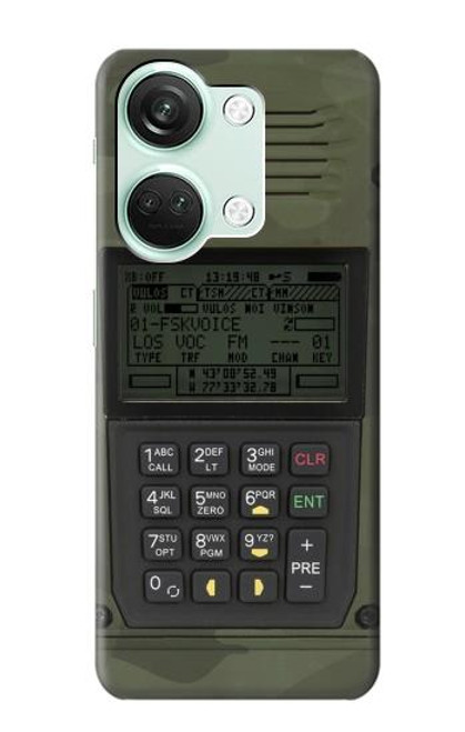 W3959 Impression graphique de la radio militaire Etui Coque Housse et Flip Housse Cuir pour OnePlus Nord 3