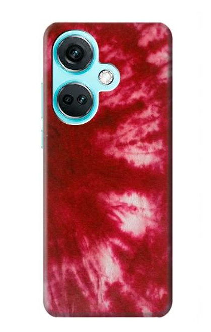 W2480 Tie dye rouge Etui Coque Housse et Flip Housse Cuir pour OnePlus Nord CE3