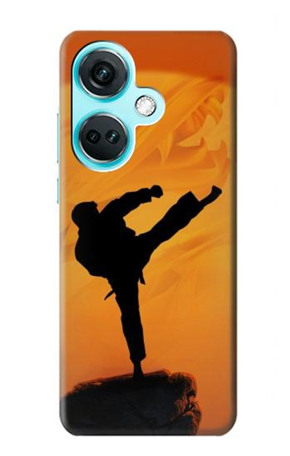 W3024 Kung Fu Karate Combattant Etui Coque Housse et Flip Housse Cuir pour OnePlus Nord CE3