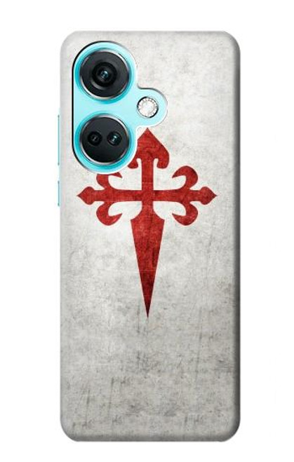 W3200 Ordre de Santiago Croix de Saint-Jacques Etui Coque Housse et Flip Housse Cuir pour OnePlus Nord CE3