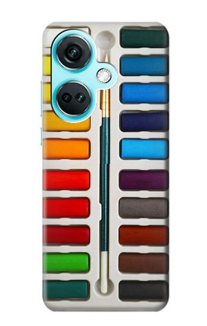 W3243 Ensemble de peinture aquarelle Etui Coque Housse et Flip Housse Cuir pour OnePlus Nord CE3