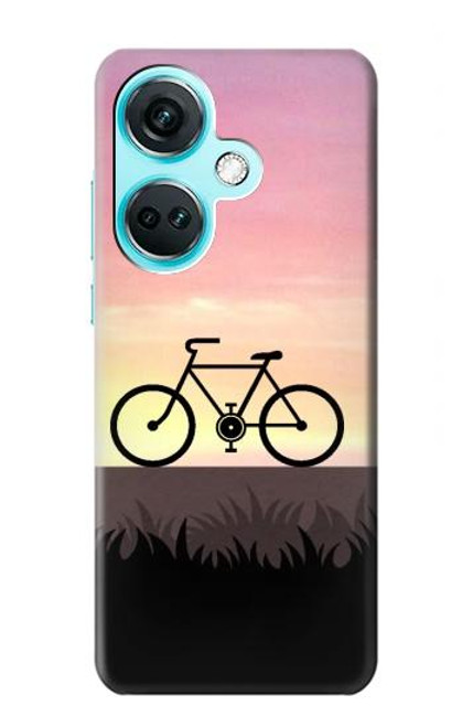 W3252 vélo Coucher de soleil Etui Coque Housse et Flip Housse Cuir pour OnePlus Nord CE3