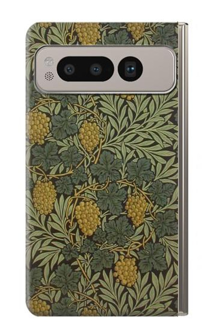 W3662 William Morris Vine Pattern Etui Coque Housse et Flip Housse Cuir pour Google Pixel Fold