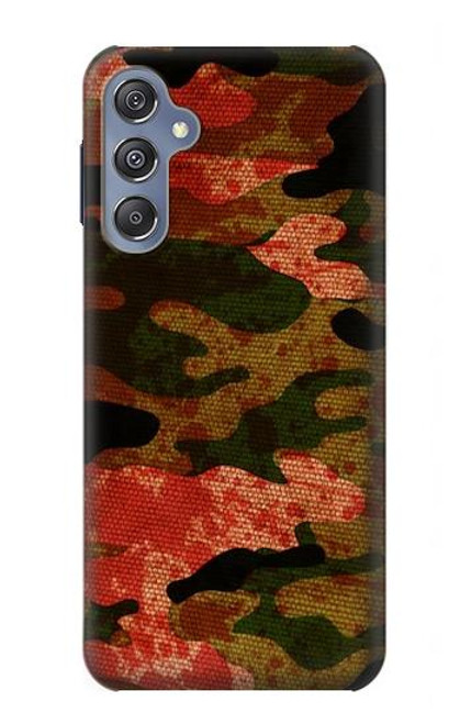 W3393 Camouflage sang Splatter Etui Coque Housse et Flip Housse Cuir pour Samsung Galaxy M34 5G