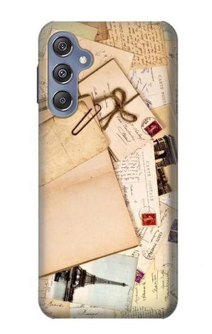 W3397 cartes postales souvenirs Etui Coque Housse et Flip Housse Cuir pour Samsung Galaxy M34 5G