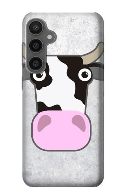 W3257 Vache Dessin animé Etui Coque Housse et Flip Housse Cuir pour Samsung Galaxy S23 FE