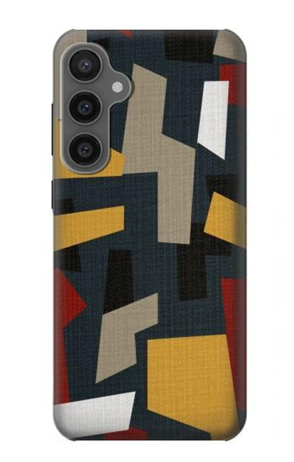 W3386 Résumé Tissu Texture Etui Coque Housse et Flip Housse Cuir pour Samsung Galaxy S23 FE