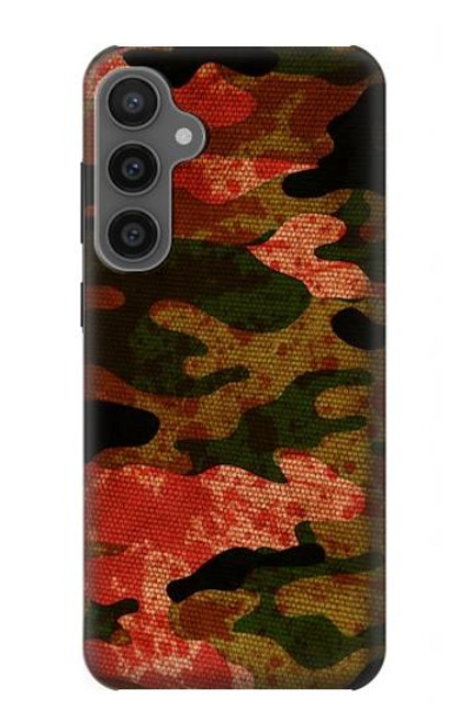 W3393 Camouflage sang Splatter Etui Coque Housse et Flip Housse Cuir pour Samsung Galaxy S23 FE