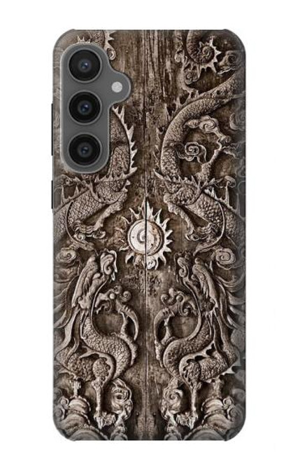 W3395 dragon Porte Etui Coque Housse et Flip Housse Cuir pour Samsung Galaxy S23 FE