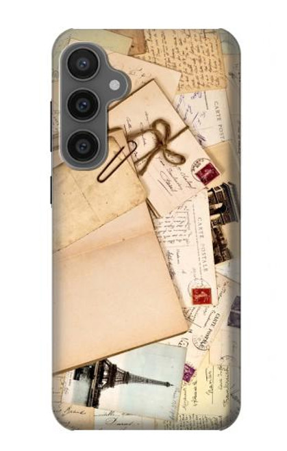 W3397 cartes postales souvenirs Etui Coque Housse et Flip Housse Cuir pour Samsung Galaxy S23 FE