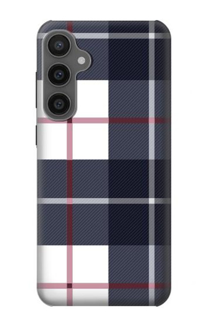 W3452 Plaid en tissu Etui Coque Housse et Flip Housse Cuir pour Samsung Galaxy S23 FE