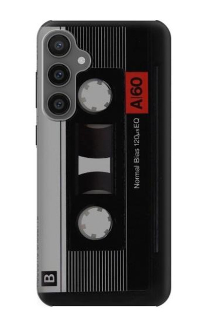 W3516 Ruban cassette millésimé Etui Coque Housse et Flip Housse Cuir pour Samsung Galaxy S23 FE