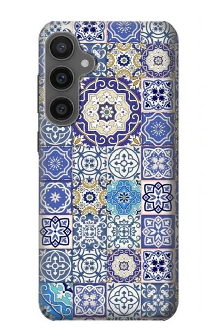 W3537 Motif marocain Mosaïque Etui Coque Housse et Flip Housse Cuir pour Samsung Galaxy S23 FE