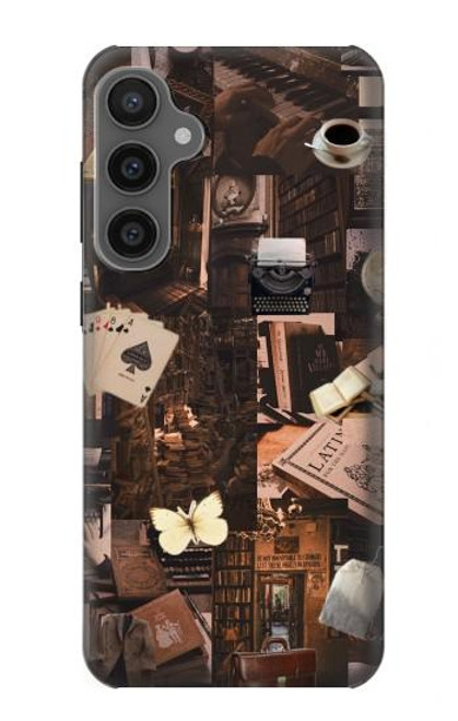 W3877 Université sombre Etui Coque Housse et Flip Housse Cuir pour Samsung Galaxy S23 FE