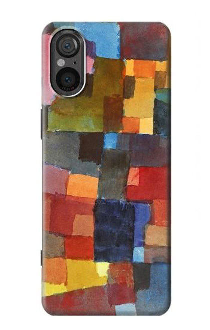 W3341 Paul Klee Raumarchitekturen Etui Coque Housse et Flip Housse Cuir pour Sony Xperia 5 V