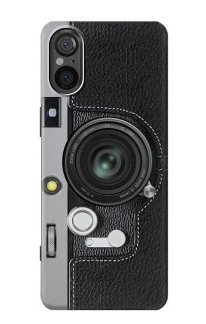 W3922 Impression graphique de l'obturateur de l'objectif de l'appareil photo Etui Coque Housse et Flip Housse Cuir pour Sony Xperia 5 V