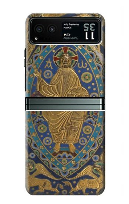 W3620 Livre Couverture Majesty Christ Etui Coque Housse et Flip Housse Cuir pour Motorola Razr 40