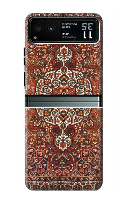 W3813 Motif de tapis persan Etui Coque Housse et Flip Housse Cuir pour Motorola Razr 40