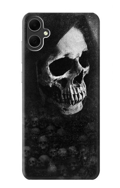 W3333 Crâne mort Faucheuse Etui Coque Housse et Flip Housse Cuir pour Samsung Galaxy A05