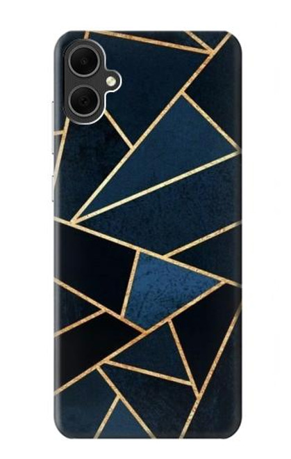 W3479 Marine Bleu Art Graphique Etui Coque Housse et Flip Housse Cuir pour Samsung Galaxy A05