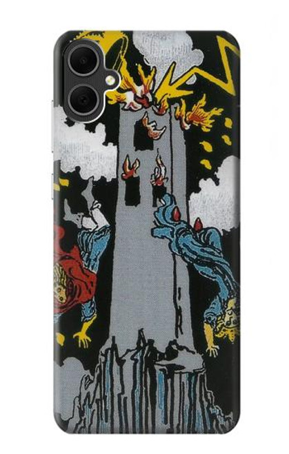 W3745 Carte de tarot la tour Etui Coque Housse et Flip Housse Cuir pour Samsung Galaxy A05