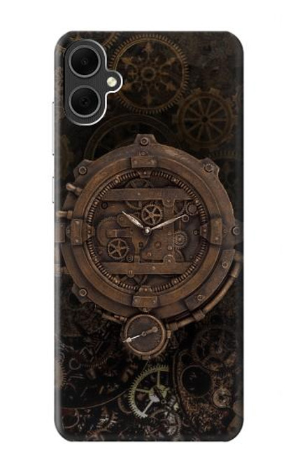 W3902 Horloge Steampunk Etui Coque Housse et Flip Housse Cuir pour Samsung Galaxy A05