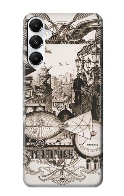 W1681 Dessin steampunk Etui Coque Housse et Flip Housse Cuir pour Samsung Galaxy A05s