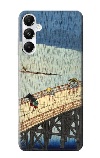 W3347 Utagawa Hiroshige douche soudaine Etui Coque Housse et Flip Housse Cuir pour Samsung Galaxy A05s