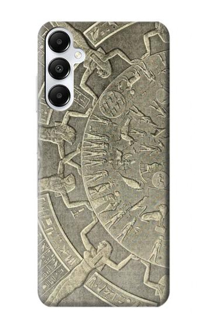 W3396 Dendérah Zodiaque Egypte ancienne Etui Coque Housse et Flip Housse Cuir pour Samsung Galaxy A05s