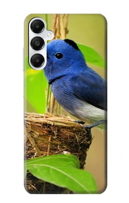 W3839 Oiseau bleu du bonheur Oiseau bleu Etui Coque Housse et Flip Housse Cuir pour Samsung Galaxy A05s