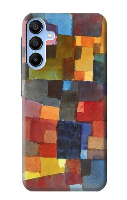 W3341 Paul Klee Raumarchitekturen Etui Coque Housse et Flip Housse Cuir pour Samsung Galaxy A15 5G