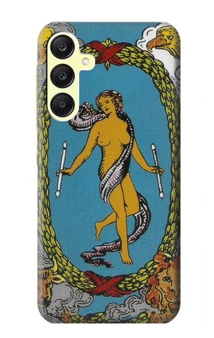 W3746 Carte de tarot le monde Etui Coque Housse et Flip Housse Cuir pour Samsung Galaxy A25 5G