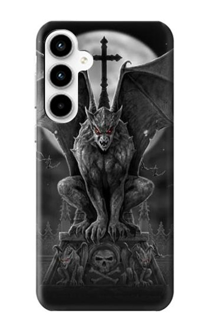 W0850 Gargouille diable démon Etui Coque Housse et Flip Housse Cuir pour Samsung Galaxy A35 5G