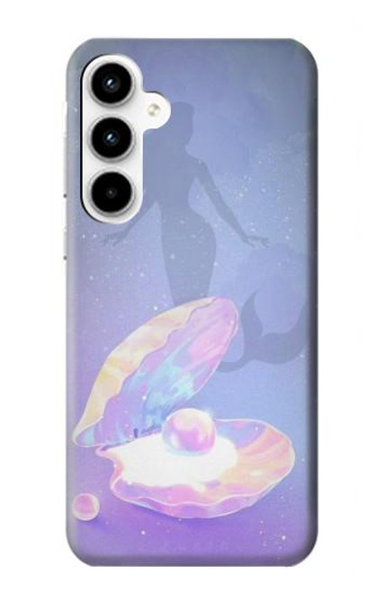 W3823 Beauté Perle Sirène Etui Coque Housse et Flip Housse Cuir pour Samsung Galaxy A35 5G