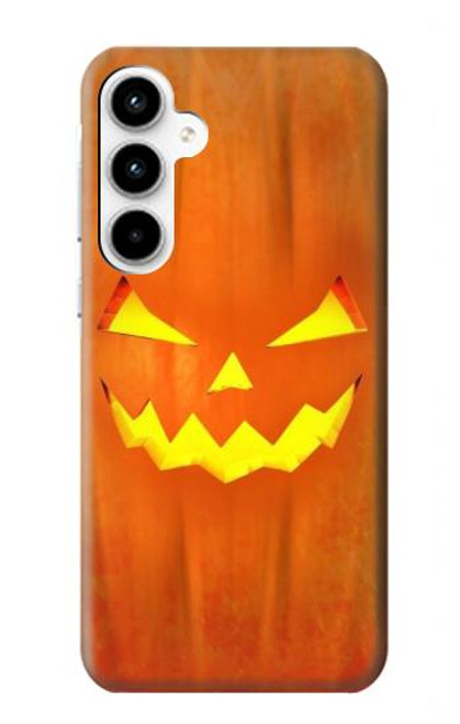 W3828 Citrouille d'Halloween Etui Coque Housse et Flip Housse Cuir pour Samsung Galaxy A35 5G