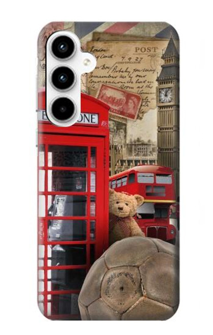 W3856 Vintage Londres Britannique Etui Coque Housse et Flip Housse Cuir pour Samsung Galaxy A35 5G