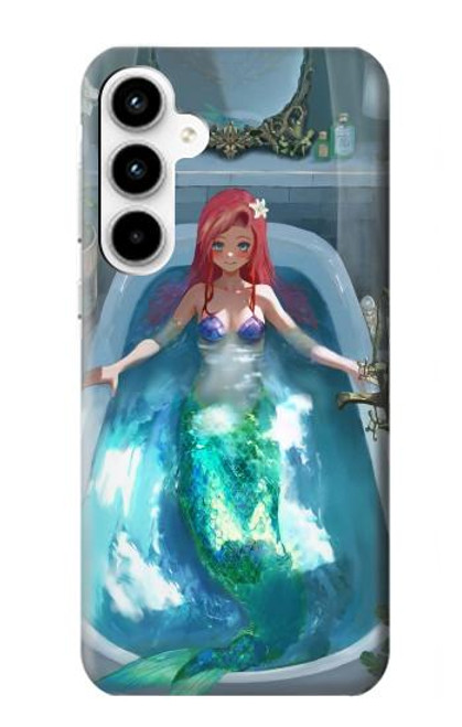 W3911 Jolie petite sirène Aqua Spa Etui Coque Housse et Flip Housse Cuir pour Samsung Galaxy A35 5G
