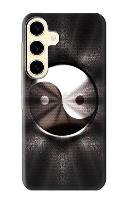 W3241 Yin Yang Symbole Etui Coque Housse et Flip Housse Cuir pour Samsung Galaxy S24