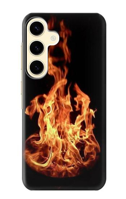 W3379 Cadre d'incendie Etui Coque Housse et Flip Housse Cuir pour Samsung Galaxy S24