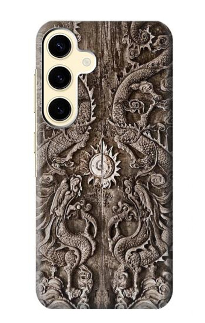 W3395 dragon Porte Etui Coque Housse et Flip Housse Cuir pour Samsung Galaxy S24