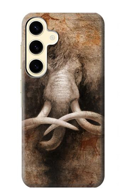 W3427 Mammoth Ancient Art la Grotte Etui Coque Housse et Flip Housse Cuir pour Samsung Galaxy S24