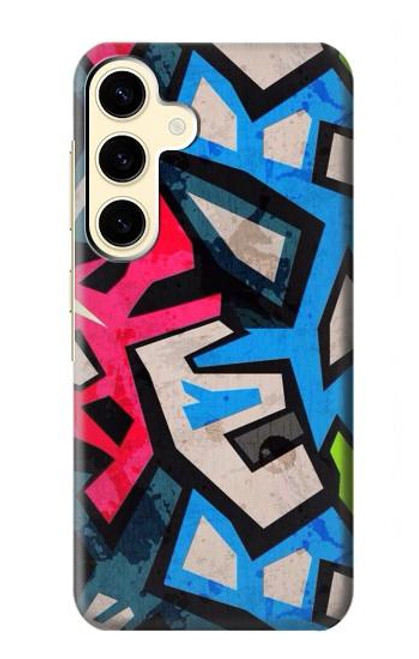 W3445 Art Graffiti rue Etui Coque Housse et Flip Housse Cuir pour Samsung Galaxy S24