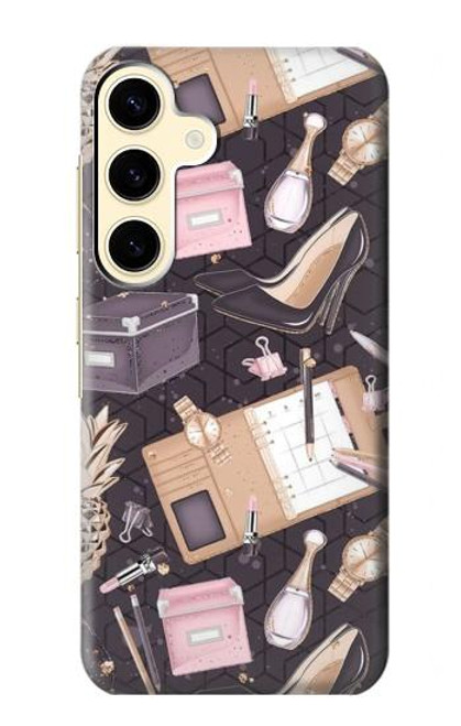 W3448 Mode Etui Coque Housse et Flip Housse Cuir pour Samsung Galaxy S24